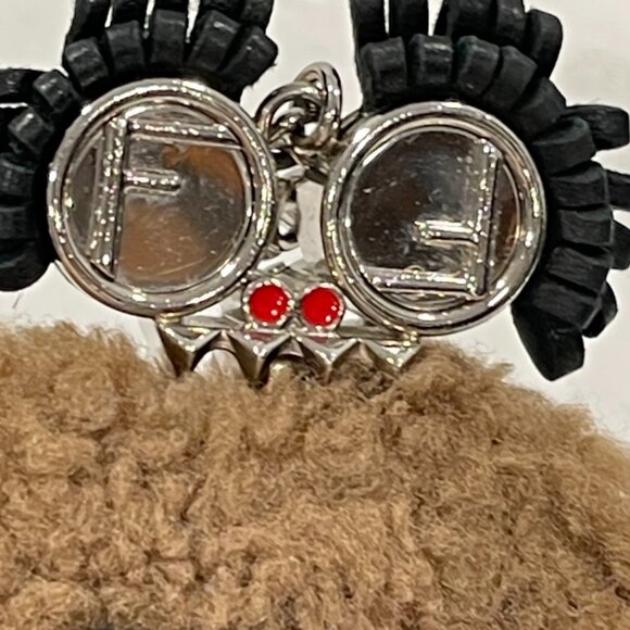 Fendi Monster Shearling Bag Charm/Key Ring (JB1276) - Picture 5 of 7